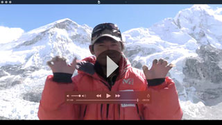 エベレストベースキャンプであなたへ向けた動画撮影